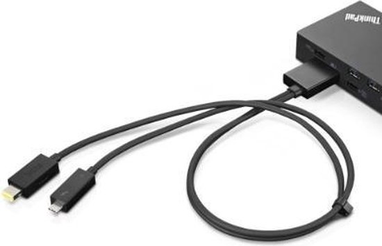 Lenovo - ThinkPad Thunderbolt 3 WorkStation Dock Split Cable - Zwart |  bol.com