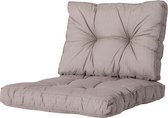 Madison Florance Loungekussens | Basic Taupe | ca. 60x60 + 60x43cm