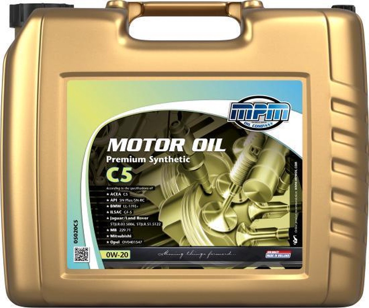 MPM Motorolie 0w20 C5 - 20 liter