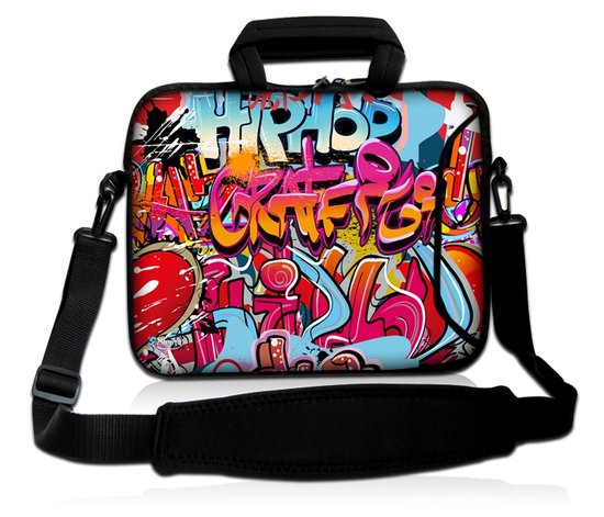 Sacoche ordinateur 14 pouces hip hop graffiti - Sleevy | bol.com