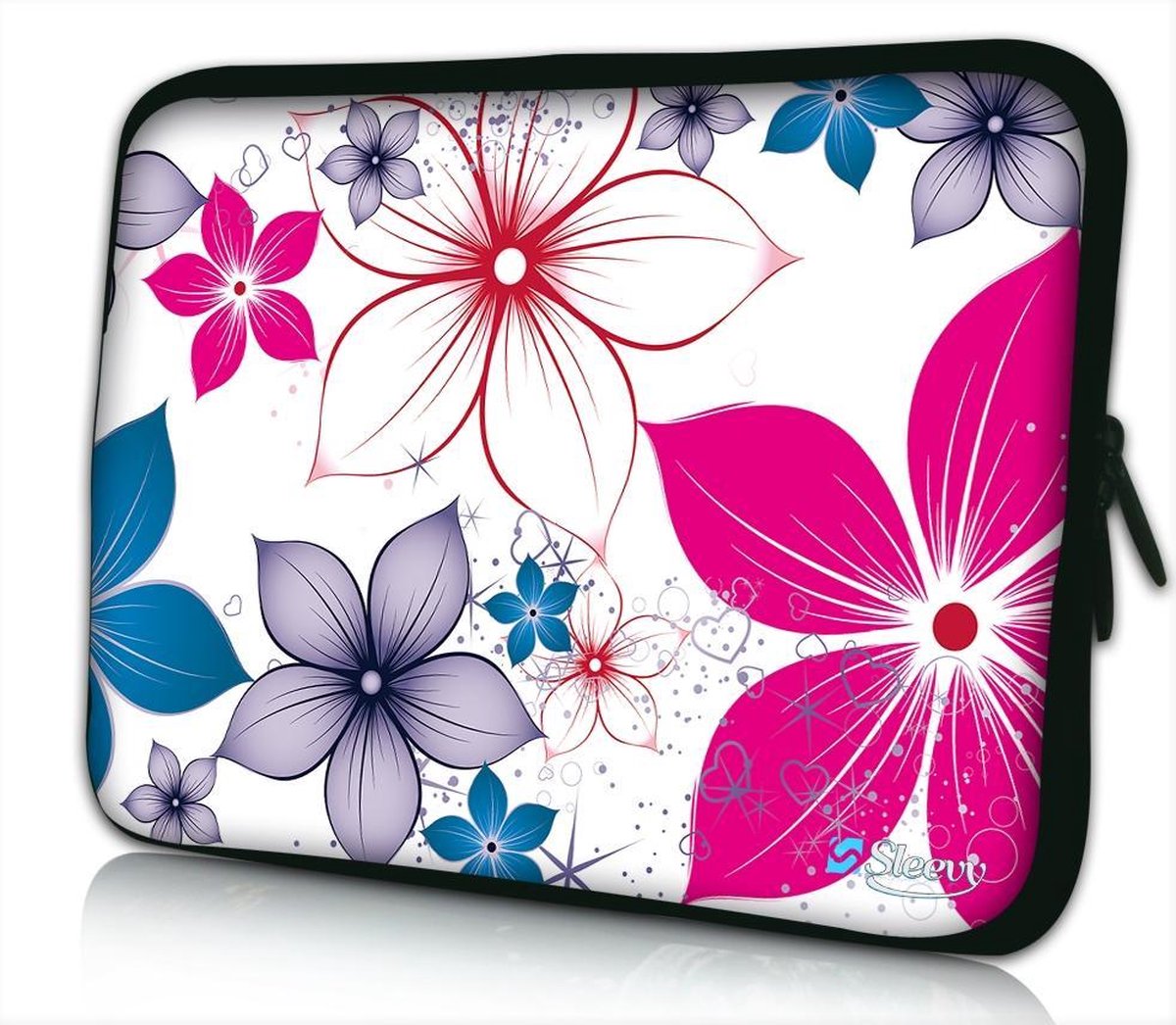 Sleevy 9.7 iPad hoes fleurige bloemen - tablethoes - tablet sleeve