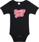 Daddys girl cadeau romper zwart voor babys - Vaderdag / papa kado / geboorte - cadeau voor aanstaande vader 92 (18-24 maanden)