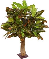 Croton kunstplant 65 cm op voet