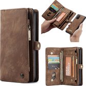 CaseMe - Hoesje geschikt voor Samsung Galaxy A51 -2 in 1 Wallet Book Case - Bruin