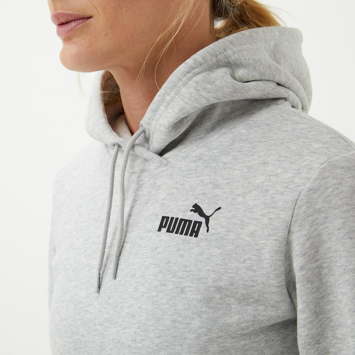 Puma Essential Fleece Trui / Hoodie - Grijs Dames - Maat L | bol.com