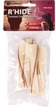 Flamingo hondensnack R'hide twisted chewing rolls with duck 12cm 5st 70gr. Let op: 1 zakje met 5 stuks!