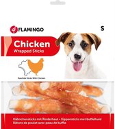 Flamingo hondensnack Chick'n wrap stick 12cm - 350g. Let op: 1 zakje van 350 gram!