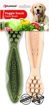 Flamingo hondensnack Veggie tandenborstel 17,5cm 2st mix. Let op: 1 zakje met 2 stuks!