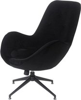 Sortio Home - Fauteuil Tito - Zwart - Velvet