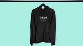 KonoSuba Anime Pixel Art | Megumin Aqua Suba | Anime Manga Merchandise | Unisex Zwart Maat XS Hoodie