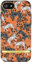 Richmond & Finch Orange Leopard luipaarden hoesje voor iPhone 6 6s 7 8 en SE 2020 SE 2022 - oranje