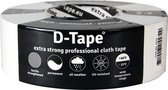 D-Tape Extra sterke proffesionele Cloth tape wit 50m x 50mm
