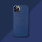 TWIXED iPhone 11 Pro Max Donkerblauw Zacht Flexibel Matte Siliconen Hoesje (Donkerblauw)