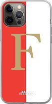 6F hoesje - geschikt voor iPhone 12 Pro Max -  Transparant TPU Case - Feyenoord - F #ffffff