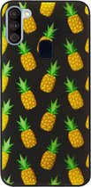 ADEL Siliconen Back Cover Softcase Hoesje Geschikt voor Samsung Galaxy A11/ M11 - Ananas