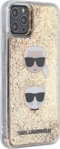 Goud hoesje van Karl Lagerfeld - Backcover - iPhone 11 Pro Max - Liquid Glitter