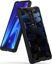 Ringke Fusion X Design Backcover Xiaomi Mi 9T (Pro) hoesje - Camo Zwart