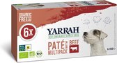 4x Yarrah Bio Hondenvoer Multipack Paté Graanvrij Rund - Kip 6 x 150 gr