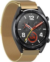 Milanees Smartwatch bandje - Geschikt voor  Huawei Watch GT Milanese band - goud - 42mm - Horlogeband / Polsband / Armband