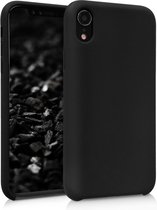 kwmobile telefoonhoesje voor Apple iPhone XR - Hoesje met siliconen coating - Smartphone case in mat zwart
