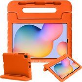 Samsung Galaxy Tab S6 Lite Hoes Kinder Hoesje Kids Case Cover - Oranje