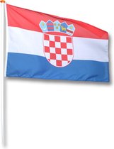 Vlag Kroatie 30x45 cm.