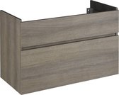 Bauer Möbel wastafelonderkast greeploos 2 laden 100cm metz