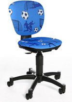 Topstar Maxx Kid - Chaise de bureau - Chaise de bureau pour enfants - Football - Bleu