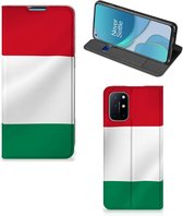 Bookcase OnePlus 8T Telefoonhoesje met Pasjeshouder Hongaarse Vlag