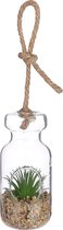Mica Decorations Vetplant Korte Sprieten 13,5 X 6 Cm Beige/groen