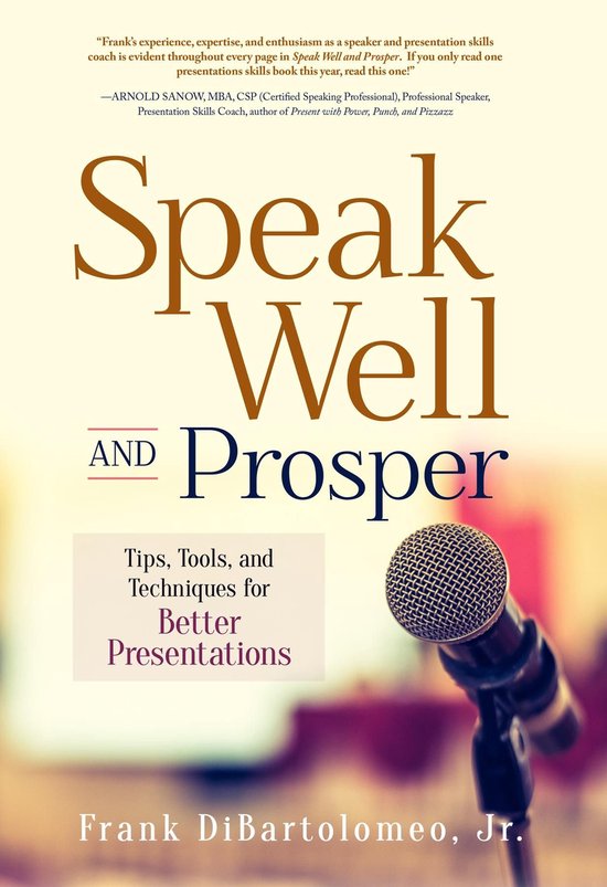 Speak Well and Prosper - cover