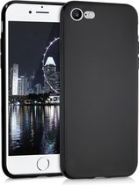 kwmobile telefoonhoesje compatibel met Apple iPhone SE (2022) / iPhone SE (2020) / iPhone 8 / iPhone 7 - Hoesje voor smartphone - Precisie camera uitsnede - In mat zwart