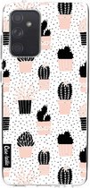 Casetastic Samsung Galaxy A52 (2021) 5G / Galaxy A52 (2021) 4G Hoesje - Softcover Hoesje met Design - Cactus Print Print