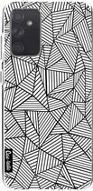 Casetastic Samsung Galaxy A72 (2021) 5G / Galaxy A72 (2021) 4G Hoesje - Softcover Hoesje met Design - Abstraction Lines Print