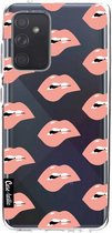 Casetastic Samsung Galaxy A52 (2021) 5G / Galaxy A52 (2021) 4G Hoesje - Softcover Hoesje met Design - Lips everywhere Print