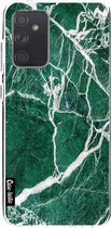 Casetastic Samsung Galaxy A72 (2021) 5G / Galaxy A72 (2021) 4G Hoesje - Softcover Hoesje met Design - Dark Green Marble Print