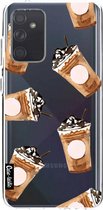 Casetastic Samsung Galaxy A72 (2021) 5G / Galaxy A72 (2021) 4G Hoesje - Softcover Hoesje met Design - Coffee To Go Print