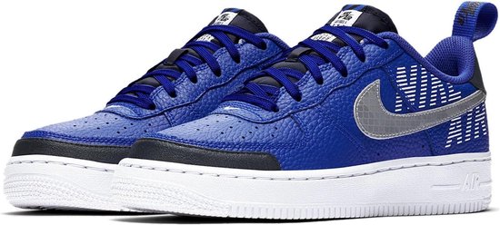 Nike - Air Force 1 LV8 2 (GS) - Blauwe Sneakers - 37,5 - Blauw | bol.com