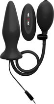 Inflatable Vibrating Silicone Plug - Black - Butt Plugs & Anal Dildos - black - Discreet verpakt en bezorgd