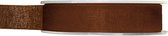 2x Hobby/decoratie bruine organza sierlinten 1,5 cm/15 mm x 20 meter - Cadeaulint organzalint/ribbon - Striklint linten bruin