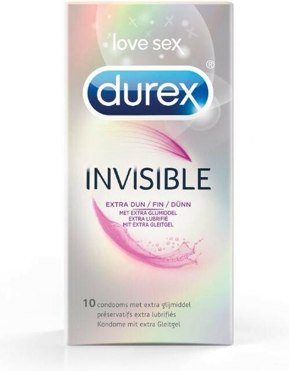 Durex Invisible met Extra Glijmiddel Condooms - 10 stuks - Durex
