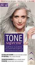 Schwarzkopf Tone Supreme S1 Licht Zilvergrijs 60 ml Haarverf - 1 stuk