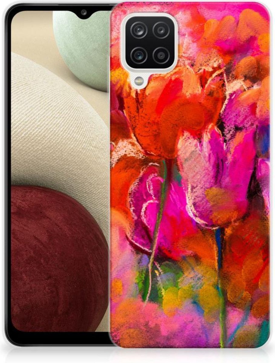 Hoesje maken Samsung Galaxy A12 Tulips