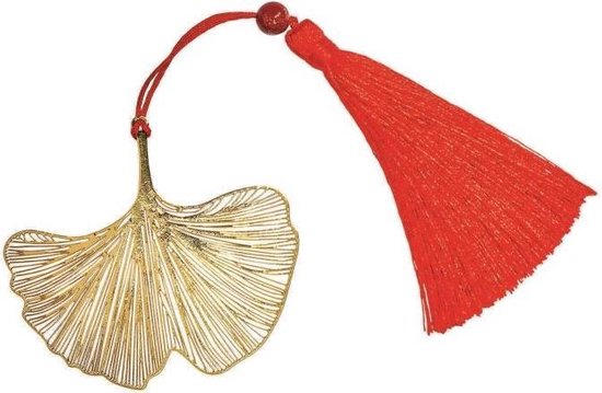 Moses Bladwijzer Omm For You Ginko 7 Cm Staal Goud/rood