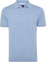 Tresanti Heren Poloshirt Blauw Contrast Boord Piqué Regular Fit - XXL