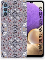 Telefoonhoesje Samsung Galaxy A32 5G Hoesje Flower Tiles