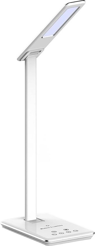 LED Bureaulamp - Viron Hertro - 5W - Aanpasbare Kleur - Dimbaar - Rechthoek - Mat Wit - Aluminium LED Bureaulamp - Viron Hertro - 5W - Aanpasbare Kleur - Dimbaar - Rechthoek - Mat Wit - Aluminium