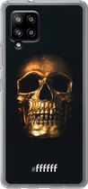 6F hoesje - geschikt voor Samsung Galaxy A42 -  Transparant TPU Case - Gold Skull #ffffff