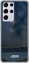 6F hoesje - geschikt voor Samsung Galaxy S21 Ultra -  Transparant TPU Case - Landscape Milky Way #ffffff