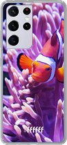 6F hoesje - geschikt voor Samsung Galaxy S21 Ultra -  Transparant TPU Case - Nemo #ffffff